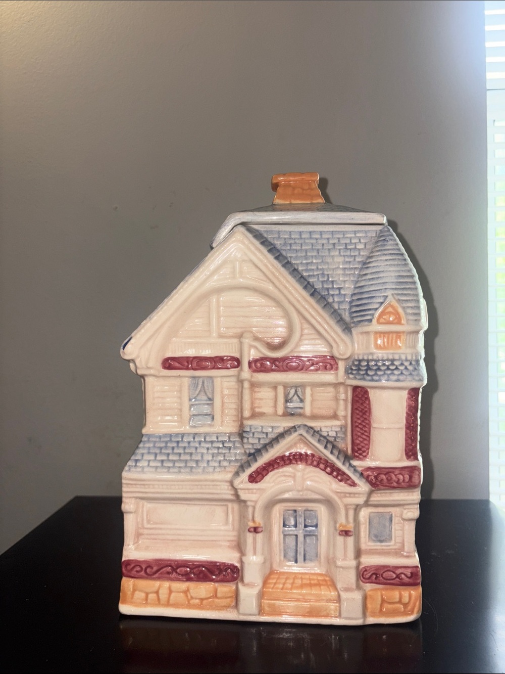 San Francisco Row-House Porcelain Cookie Jar Vintage Treasure Craft